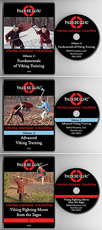 Hurstwic DVD Viking combat training DVD volume 1, 2, and 3 PAL