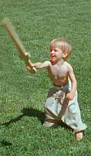 boy with wooden sword