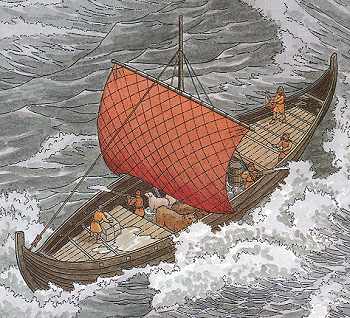 knorr under sail