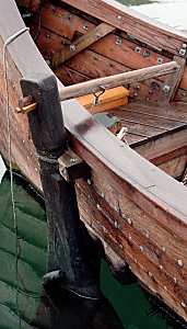 viking ship tiller